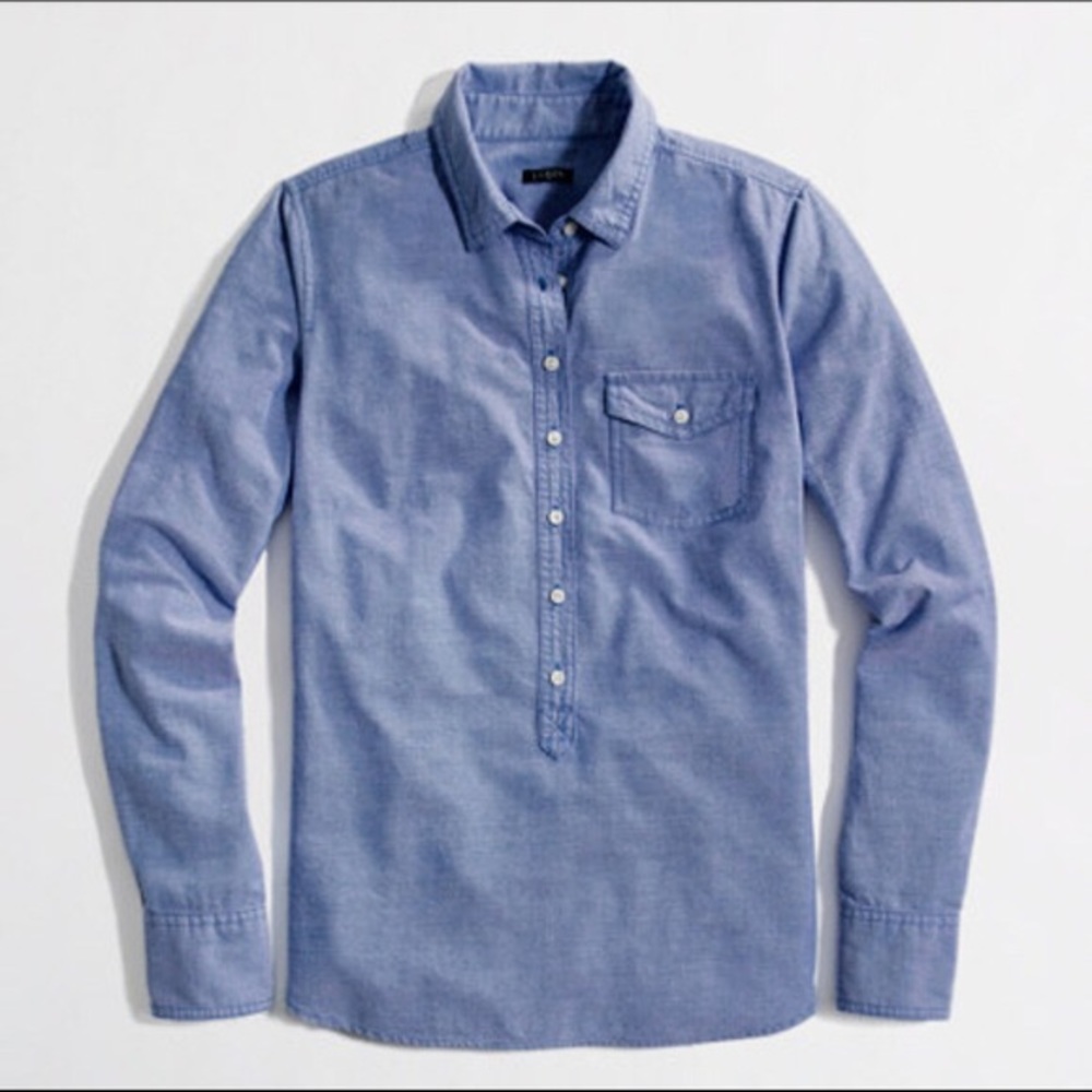 J.Crew bottom down denim top! summer